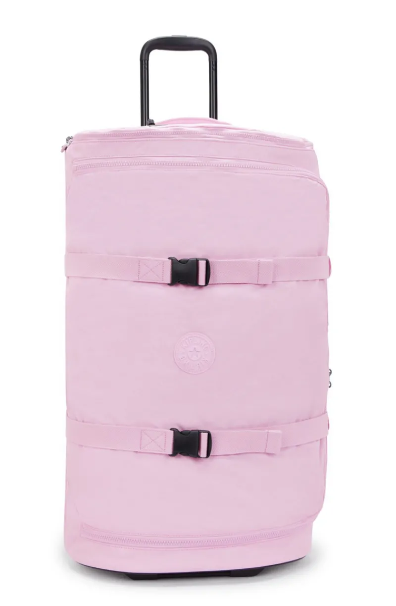 Kipling Softside Luggage-AVIANA Large Wheeled Suitcase - Blooming Pink