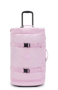 Kipling Softside Luggage-AVIANA Medium Wheeled Suitcase - Blooming Pink