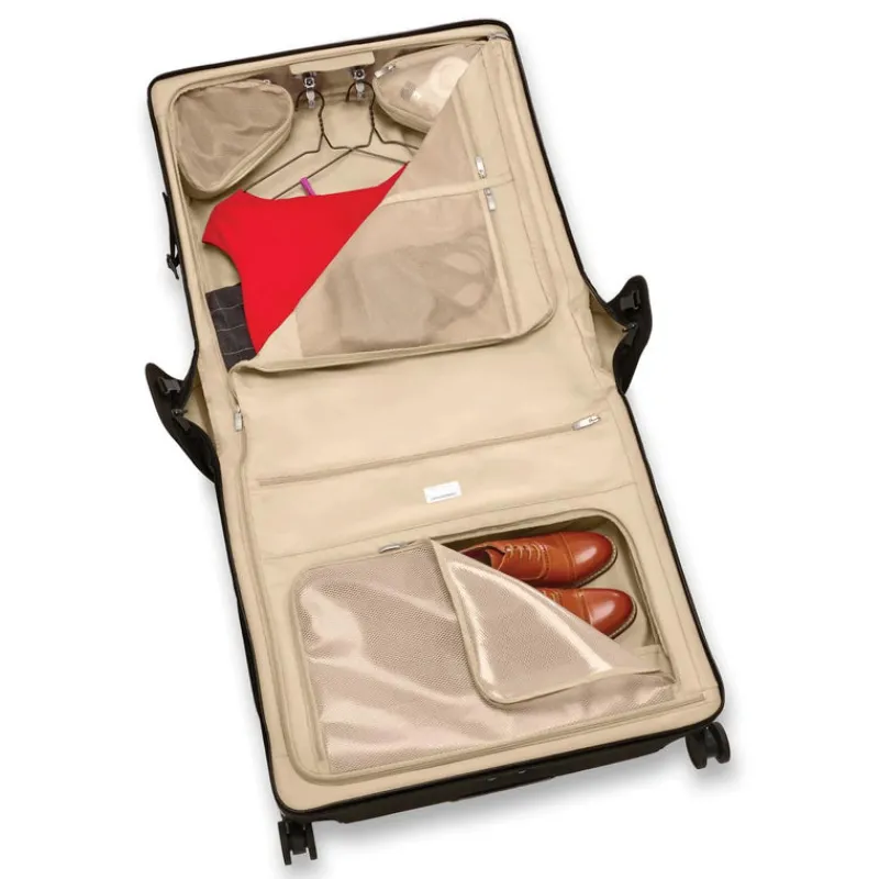 Briggs & Riley Spinner (4 Wheel)-BASELINE DELUXE WARDROBE SPINNER - Black