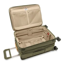 Briggs & Riley Spinner (4 Wheel)-BASELINE Essential Carry-On Spinner - Olive
