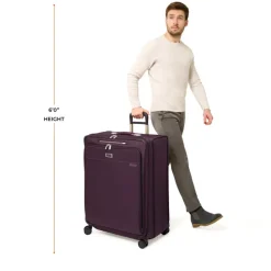 Briggs & Riley Spinner (4 Wheel) | Softside Luggage-BASELINE Limited Edition Extra Large Expandable Spinner - Plum