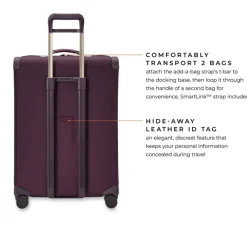 Briggs & Riley Spinner (4 Wheel) | Softside Luggage-BASELINE Limited Edition Large Expandable Spinner - Plum