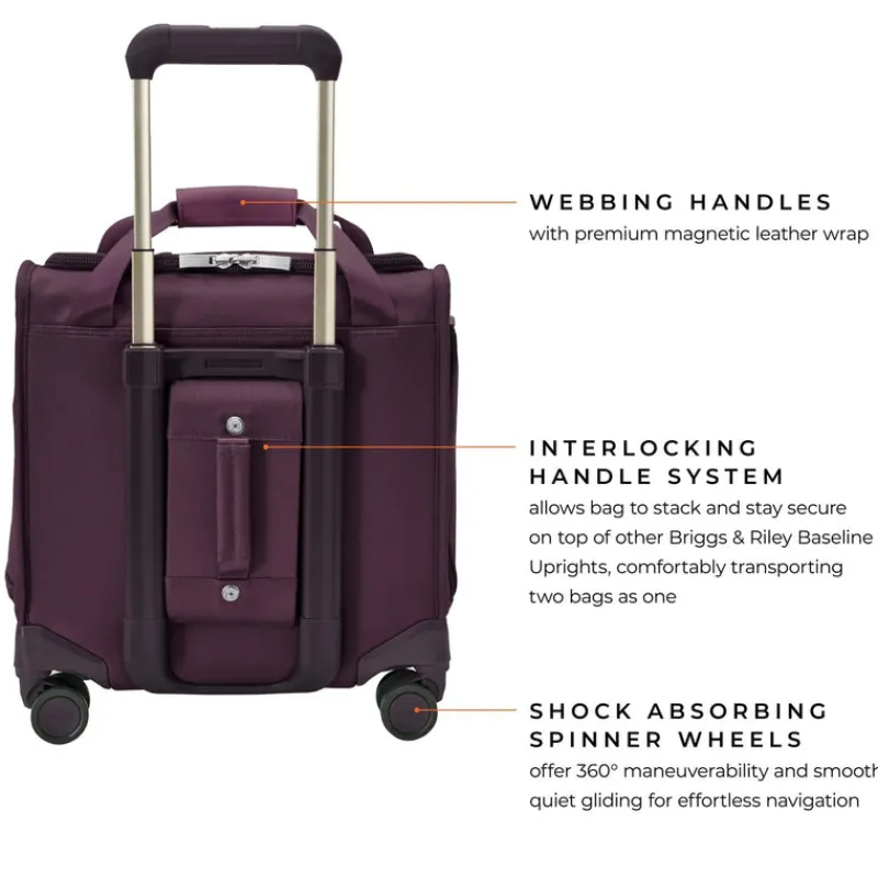 Briggs & Riley Spinner (4 Wheel) | Cabin Luggage-BASELINE Limited Edition Cabin Spinner - Plum