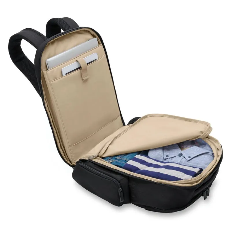 Briggs & Riley Backpacks-BASELINE Traveller Backpack - Black