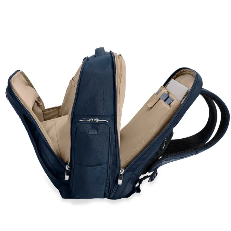 Briggs & Riley Backpacks-BASELINE Traveller Backpack - Navy