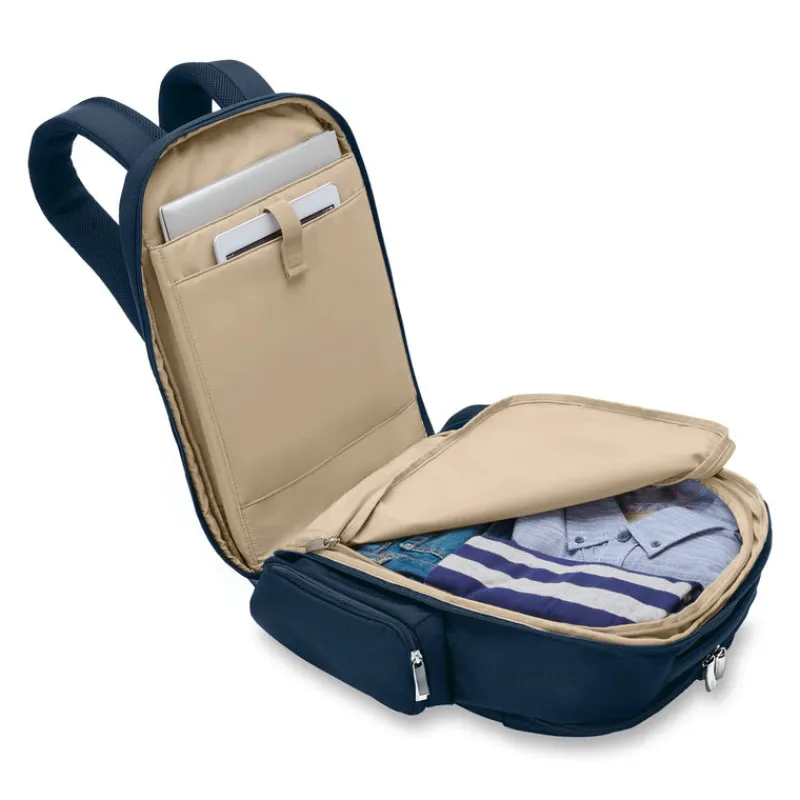 Briggs & Riley Backpacks-BASELINE Traveller Backpack - Navy