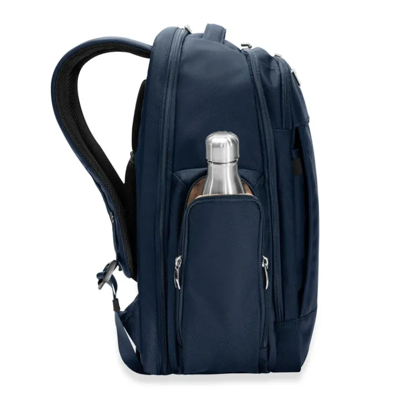 Briggs & Riley Backpacks-BASELINE Traveller Backpack - Navy