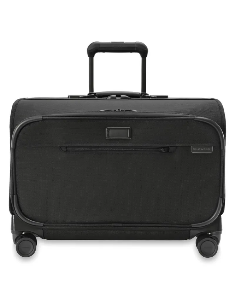 Briggs & Riley Garment Bags | Spinner (4 Wheel)-BASELINE Wide Carry-On Wheeled Garment Spinner - Black