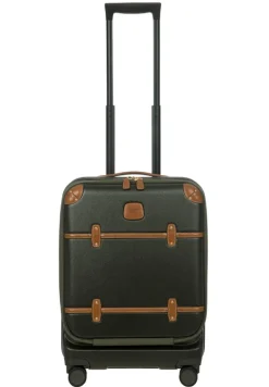 Brics Spinner (4 Wheel) | Hardside Luggage-Bellagio 3 Business Cabin Trolley - Olive