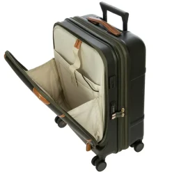 Brics Spinner (4 Wheel) | Hardside Luggage-Bellagio 3 Business Cabin Trolley - Olive