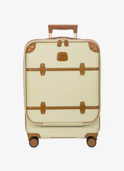 Brics Spinner (4 Wheel) | Hardside Luggage-Bellagio 3 Business Cabin Trolley - Cream