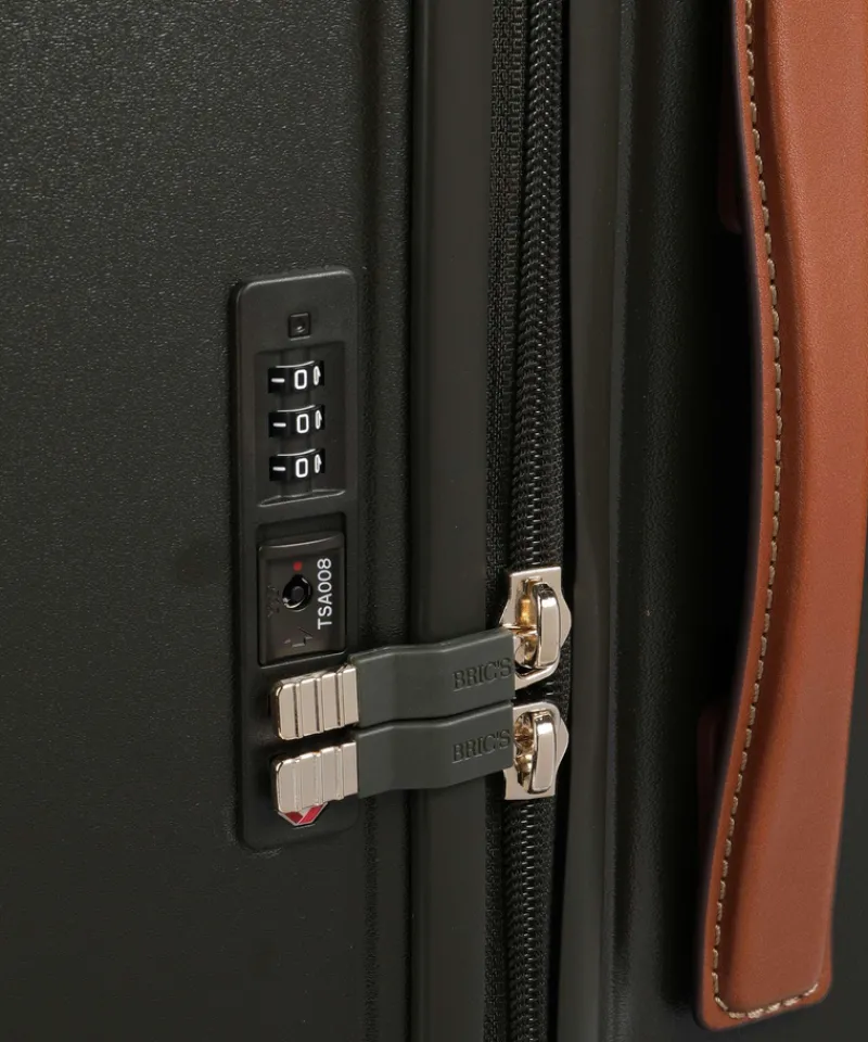 Brics Spinner (4 Wheel) | Hardside Luggage-Bellagio 3 Large Travel Trunk - Olive