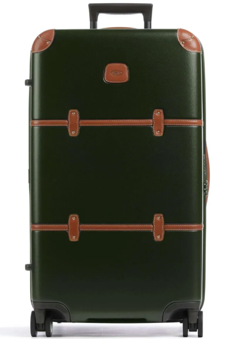 Brics Spinner (4 Wheel) | Hardside Luggage-Bellagio 3 Medium Travel Trunk - Olive