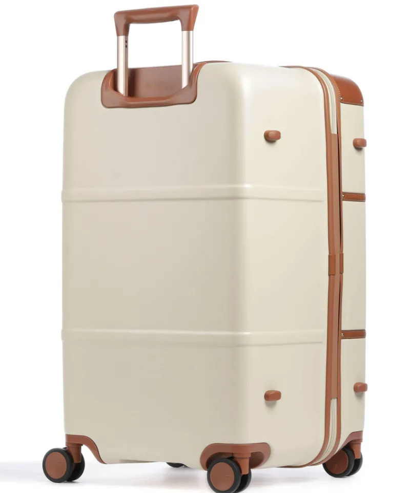 Brics Spinner (4 Wheel) | Hardside Luggage-Bellagio 3 Medium Travel Trunk - Cream