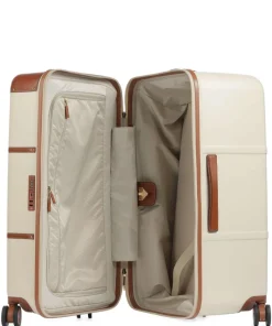 Brics Spinner (4 Wheel) | Hardside Luggage-Bellagio 3 Medium Travel Trunk - Cream