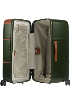Brics Spinner (4 Wheel) | Hardside Luggage-Bellagio 3 Medium Travel Trunk - Olive