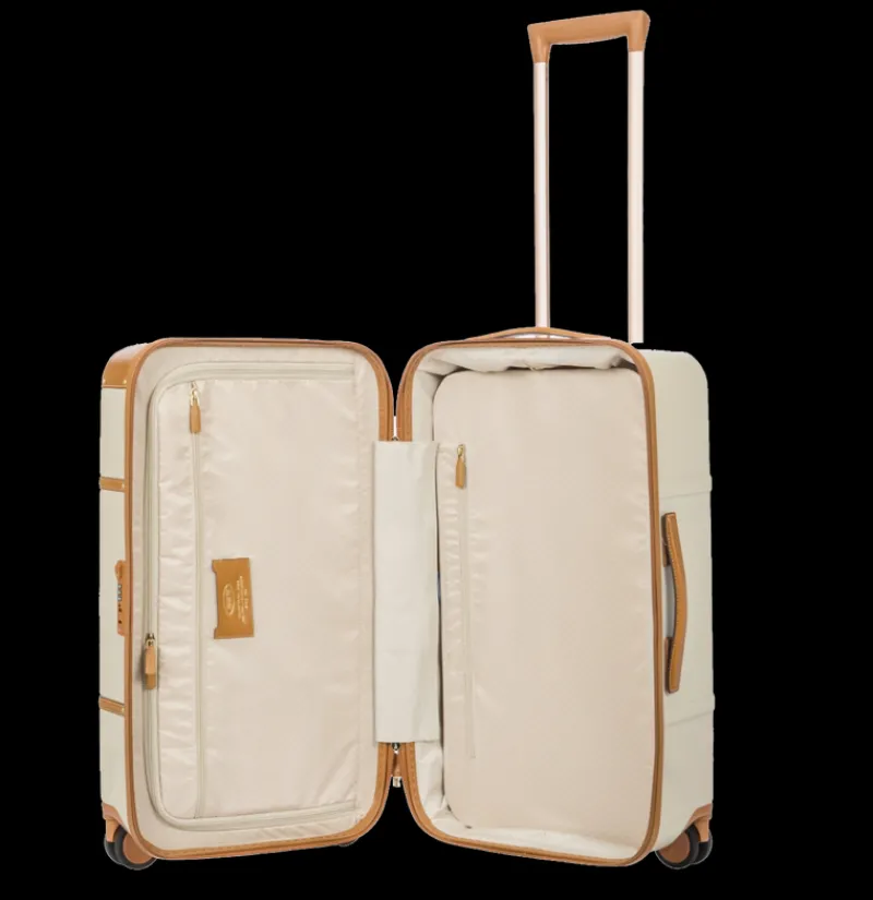 Brics Spinner (4 Wheel) | Hardside Luggage-Bellagio 2 Small Travel Trunk - Cream