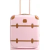 Brics Hardside Luggage | Spinner (4 Wheel)-Bellagio 2 Trolley 55cm with Front Pocket - Pink