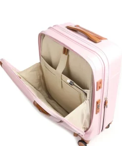 Brics Hardside Luggage | Spinner (4 Wheel)-Bellagio 2 Trolley 55cm with Front Pocket - Pink