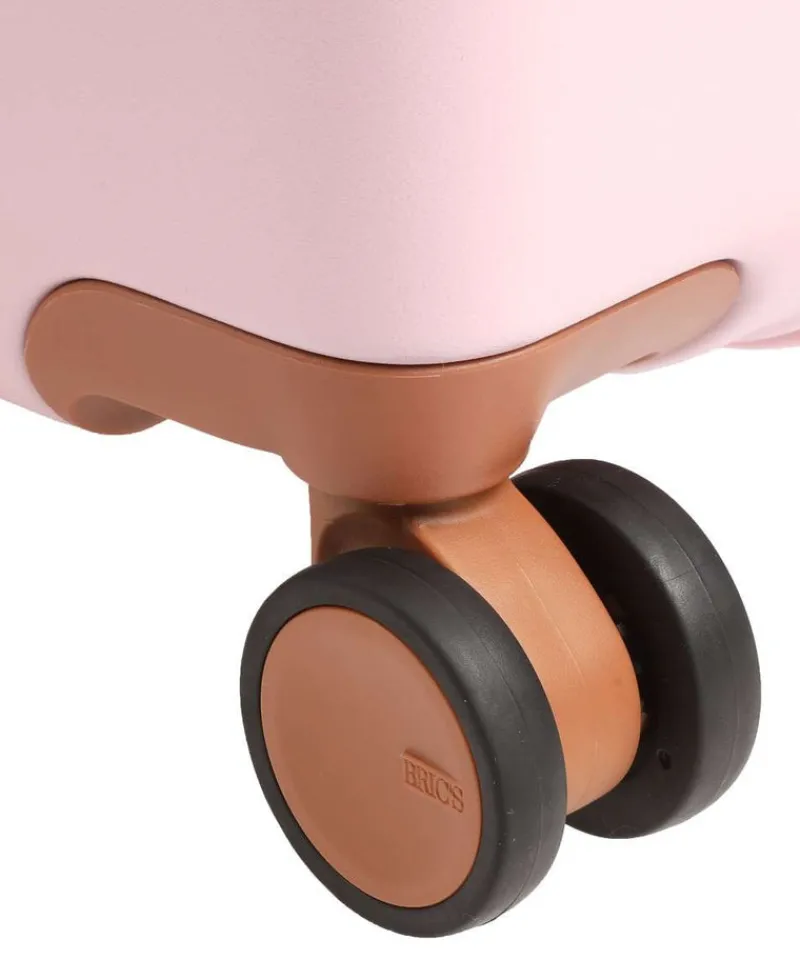Brics Hardside Luggage | Spinner (4 Wheel)-Bellagio 2 Trolley 55cm with Front Pocket - Pink