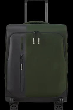 Samsonite Spinner (4 Wheel) | Softside Luggage-BIZ2GO TRVL Spinner (4 wheels) 55cm - Earth Green