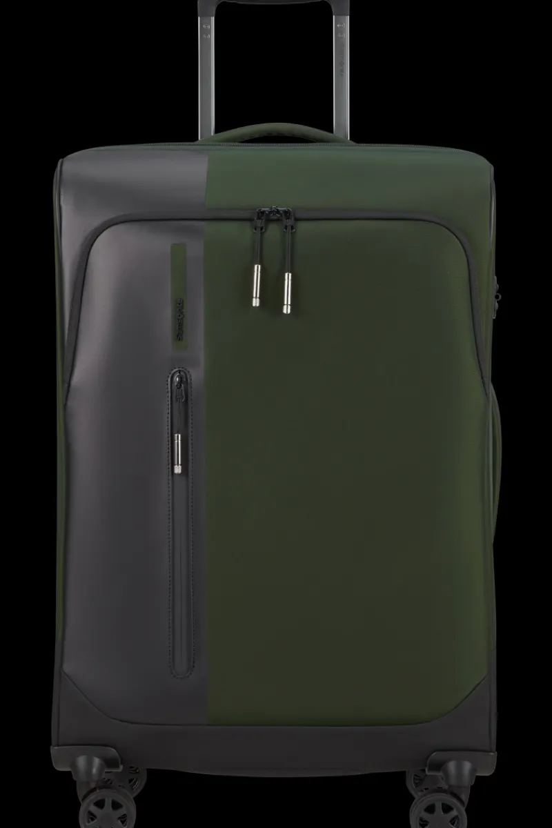 Samsonite Spinner (4 Wheel) | Softside Luggage-BIZ2GO TRVL Spinner (4 wheels) 66cm - Earth Green