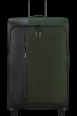 Samsonite Spinner (4 Wheel) | Softside Luggage-BIZ2GO TRVL Spinner (4 wheels) 77cm - Earth Green