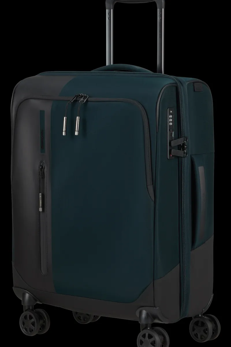 London Luggage Spinner (4 Wheel) | Softside Luggage-BIZ2GO TRVL Spinner (4 wheels) 55cm - Deep Blue
