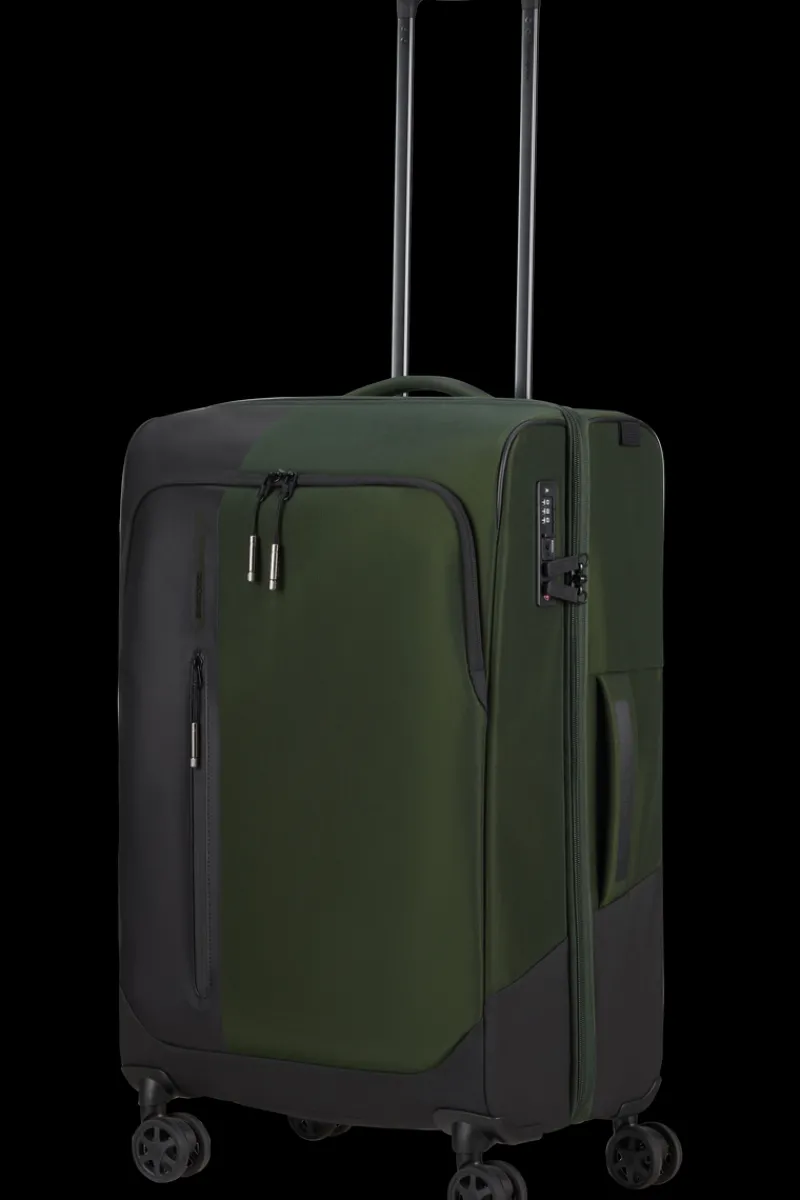 Samsonite Spinner (4 Wheel) | Softside Luggage-BIZ2GO TRVL Spinner (4 wheels) 66cm - Earth Green
