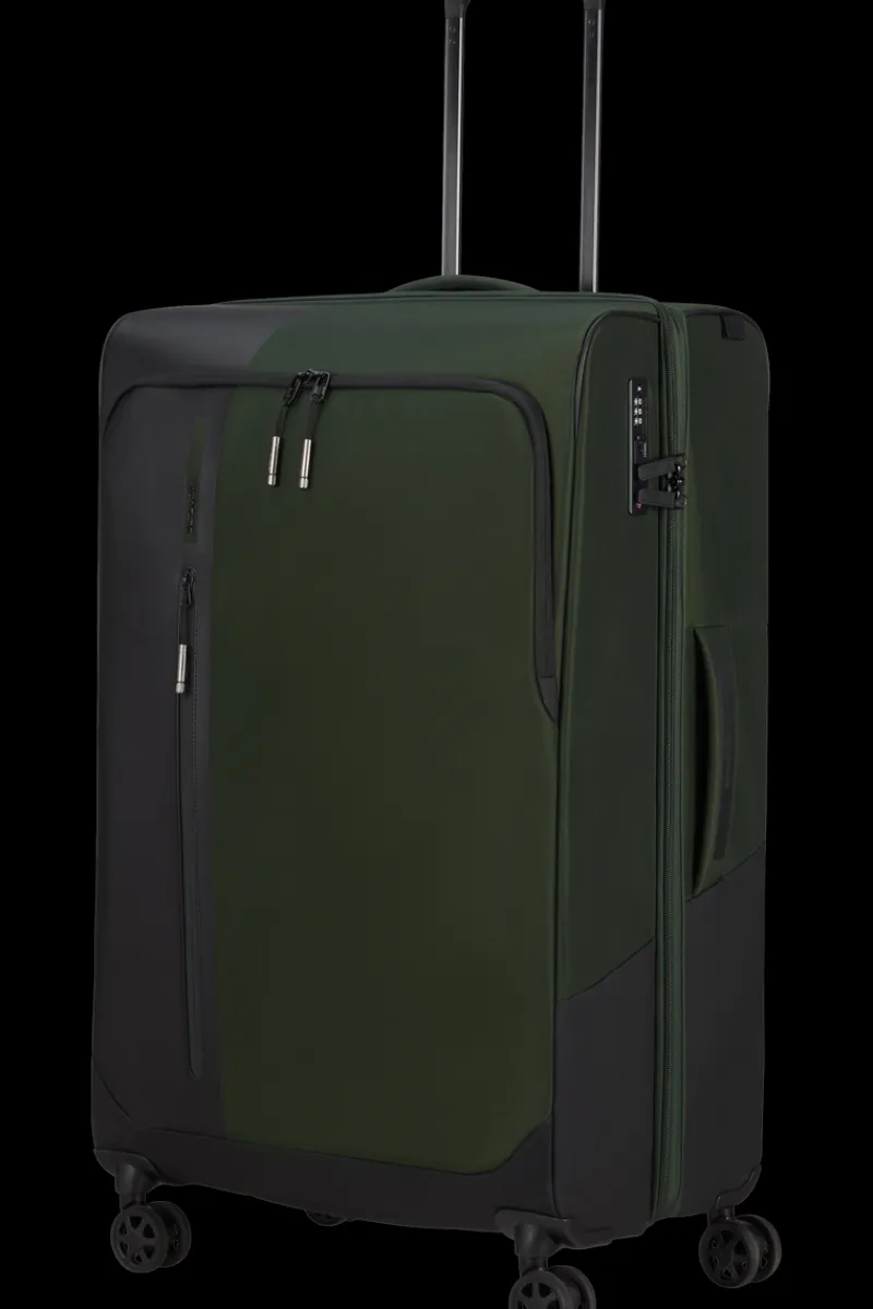 Samsonite Spinner (4 Wheel) | Softside Luggage-BIZ2GO TRVL Spinner (4 wheels) 77cm - Earth Green