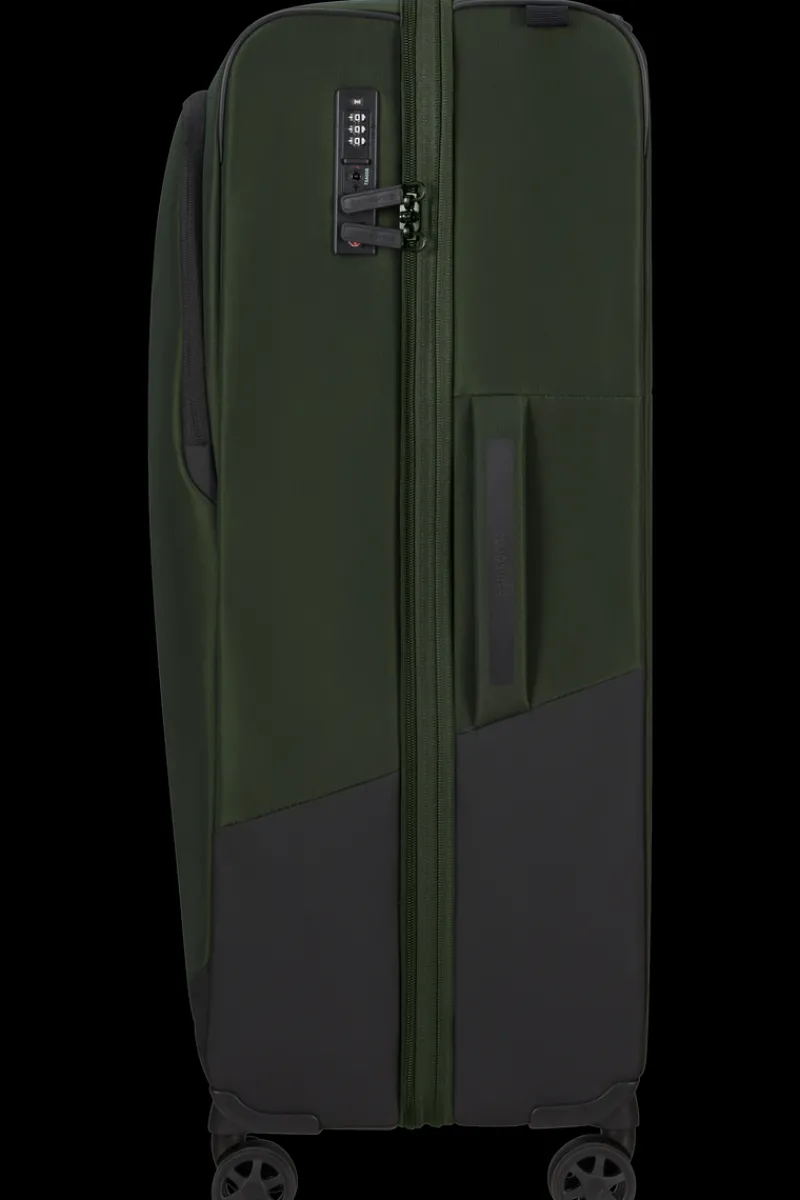 Samsonite Spinner (4 Wheel) | Softside Luggage-BIZ2GO TRVL Spinner (4 wheels) 77cm - Earth Green