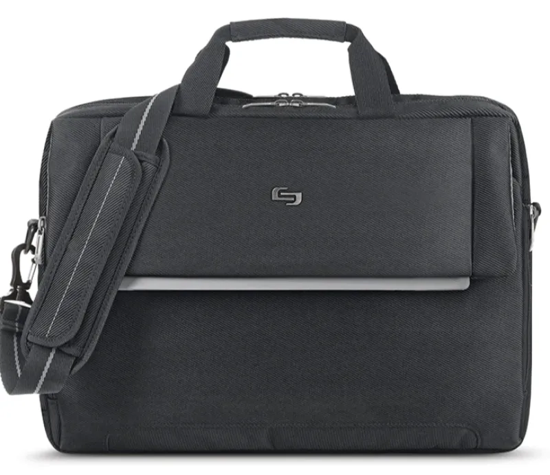 Solo Briefcases-CHRYSLER Briefcase - Black