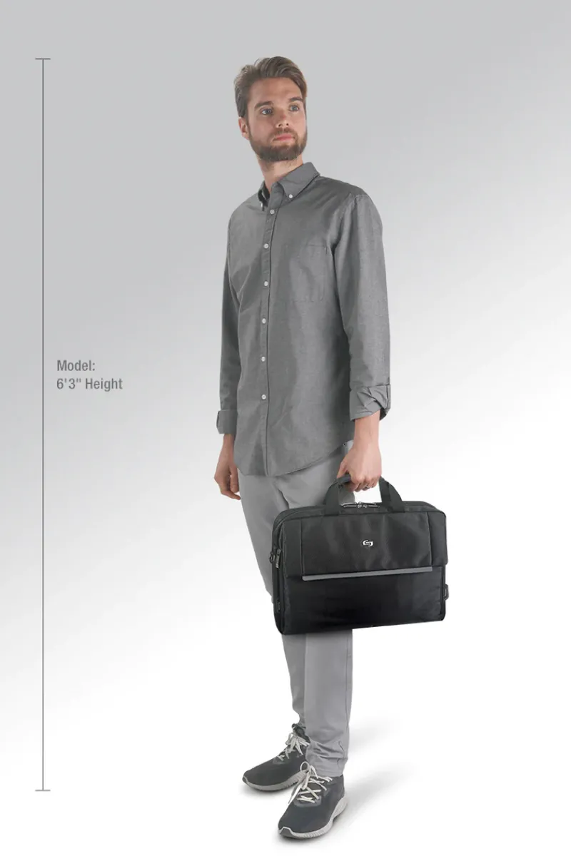 Solo Briefcases-CHRYSLER Briefcase - Black