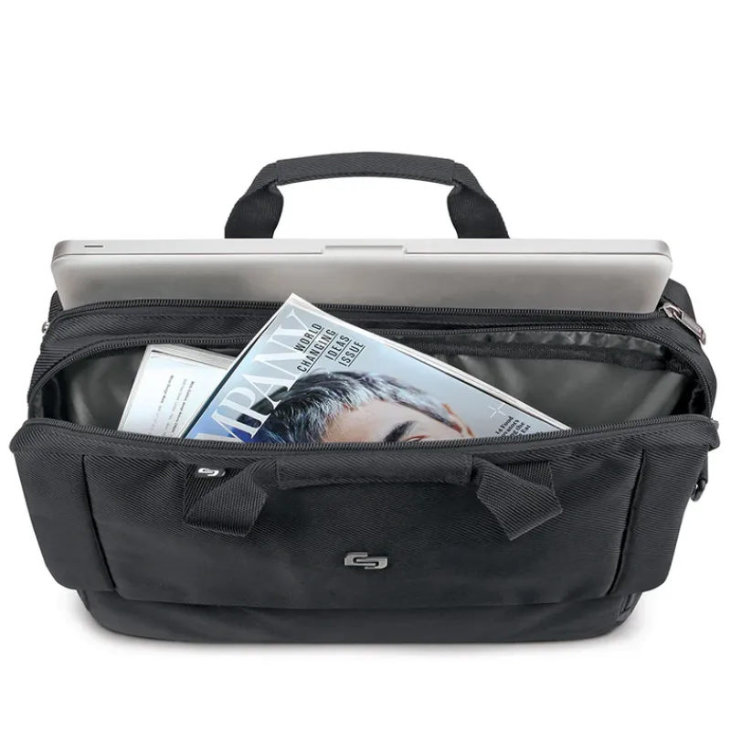 Solo Briefcases-CHRYSLER Briefcase - Black