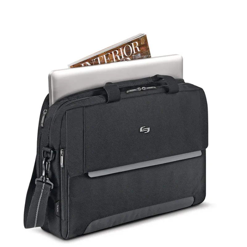 Solo Briefcases-CHRYSLER Briefcase - Black