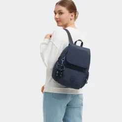 Kipling Backpacks-City Zip S Small Backpack with Adjustable Straps - Blue Bleu 2 (blue)