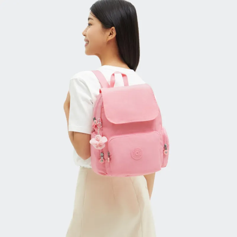 Kipling Backpacks-City Zip S Small Backpack with Adjustable Straps - Enjoyable Blush (pink)