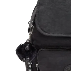 Kipling Backpacks-City Zip S Small Backpack with Adjustable Straps - Black Noir (black)