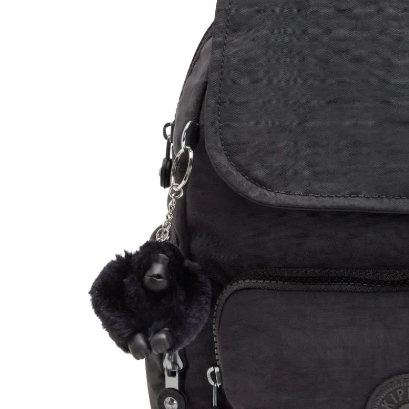 Kipling Backpacks-City Zip S Small Backpack with Adjustable Straps - Black Noir (black)