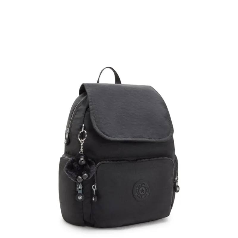 Kipling Backpacks-City Zip S Small Backpack with Adjustable Straps - Black Noir (black)