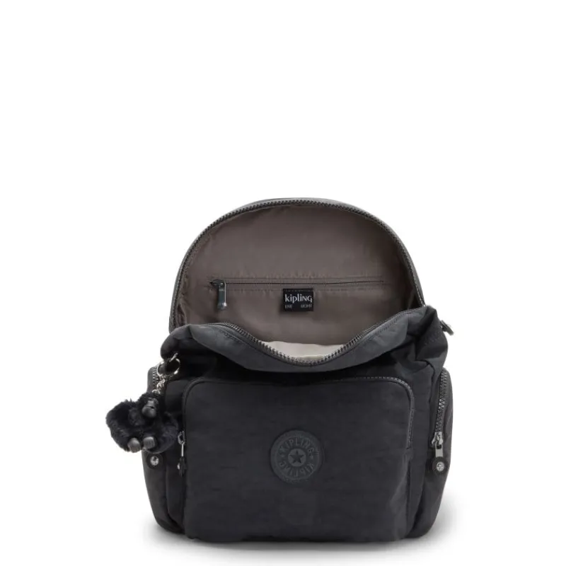 Kipling Backpacks-City Zip S Small Backpack with Adjustable Straps - Black Noir (black)