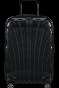 Samsonite Spinner (4 Wheel) | Hardside Luggage-C-Lite Spinner (4 wheels) 55cm Expandable Cabin - Black/Lime