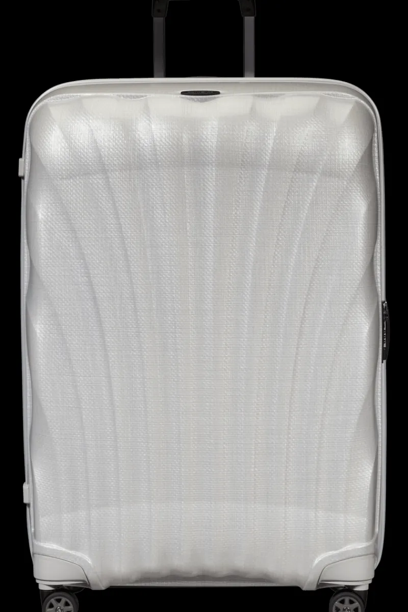 Samsonite Spinner (4 Wheel) | Lightweight Luggage-C-Lite Spinner (4 wheels) 81cm - Off White
