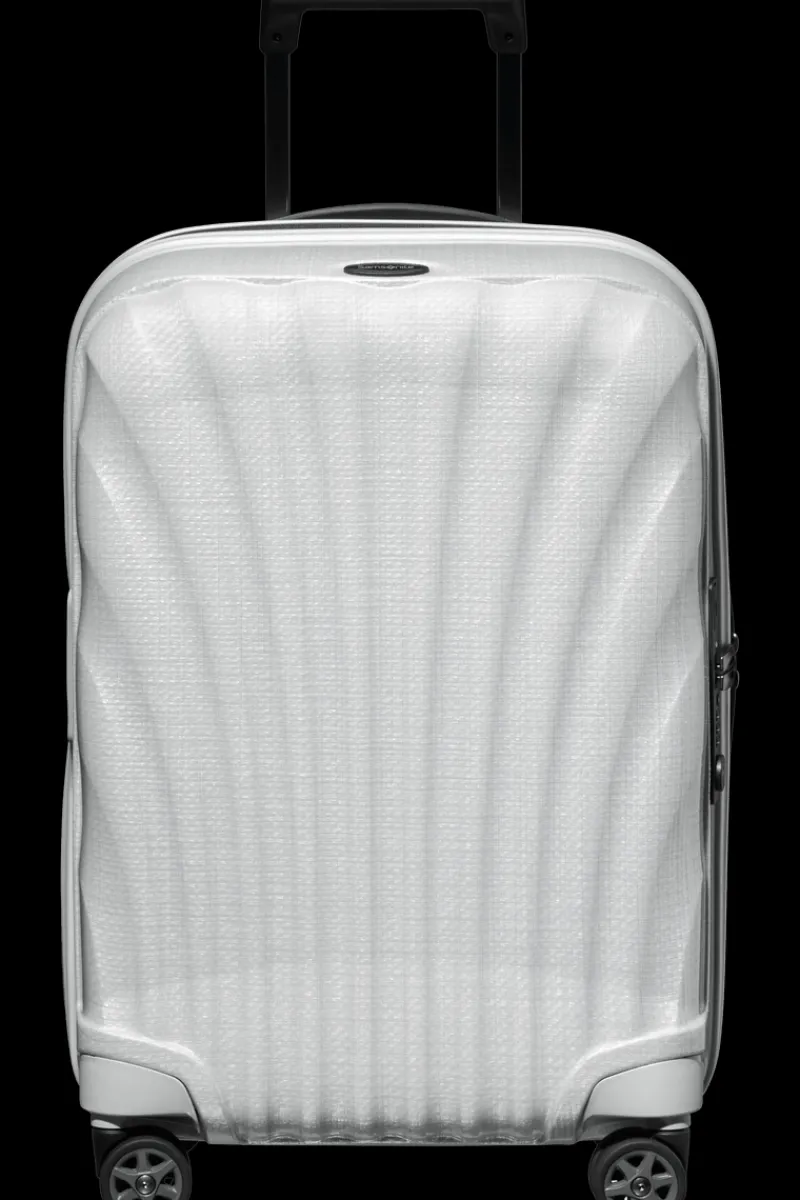Samsonite Spinner (4 Wheel) | Lightweight Luggage-C-Lite Spinner (4 wheels) 55cm Expandable Cabin - Off White