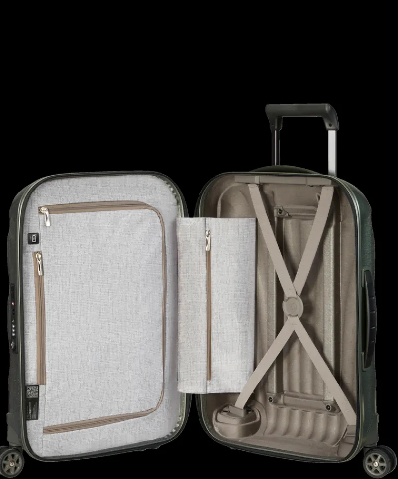 Samsonite Spinner (4 Wheel) | Hardside Luggage-C-Lite Spinner (4 wheels) 55cm Cabin - Metallic Green