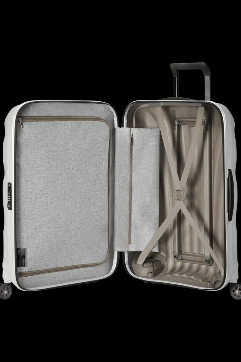 Samsonite Spinner (4 Wheel) | Lightweight Luggage-C-Lite Spinner (4 wheels) 81cm - Off White