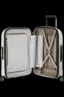 Samsonite Spinner (4 Wheel) | Lightweight Luggage-C-Lite Spinner (4 wheels) 55cm Expandable Cabin - Off White