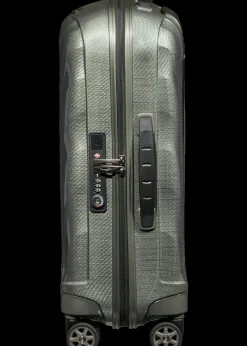 Samsonite Spinner (4 Wheel) | Lightweight Luggage-C-Lite Spinner (4 wheels) 55cm Expandable Cabin - Metallic Green