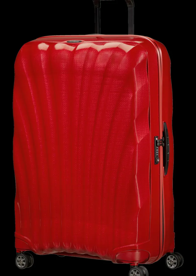 Samsonite Spinner (4 Wheel) | Lightweight Luggage-C-Lite Spinner (4 wheels) 81cm - Chili red