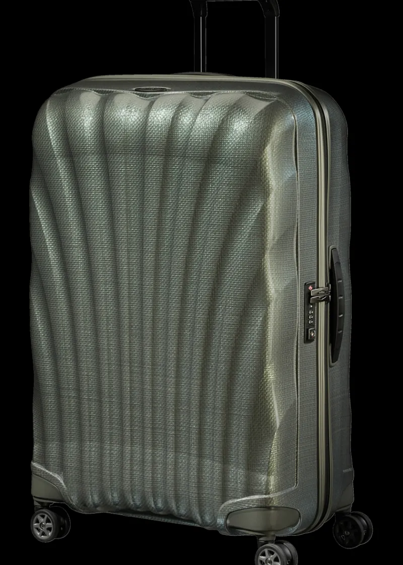 Samsonite Spinner (4 Wheel) | Lightweight Luggage-C-Lite Spinner (4 wheels) 75cm - Metallic Green